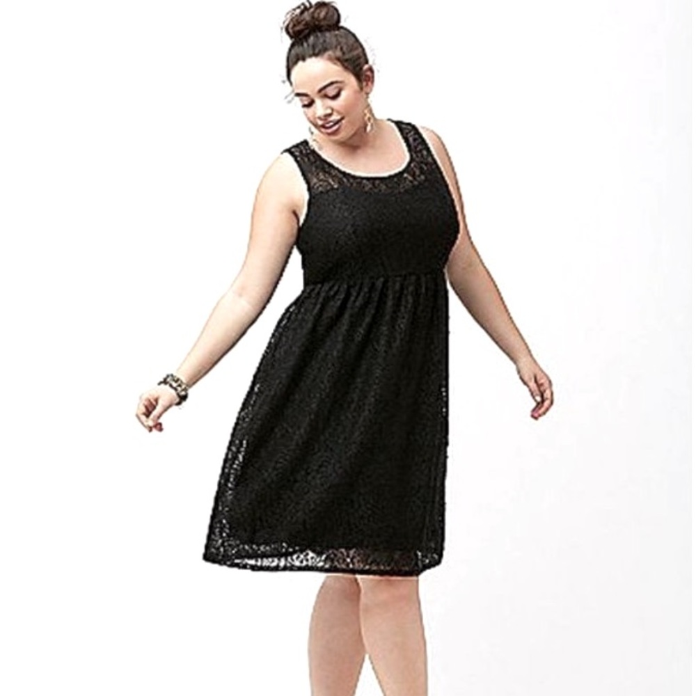 Lane Bryant Fit & Flare Lace Dress